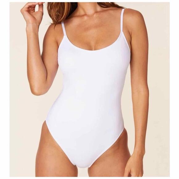 Andie The Amalfi Long Torso One-Piece Swimsuit White Size XXX LT - Picture 9 of 10